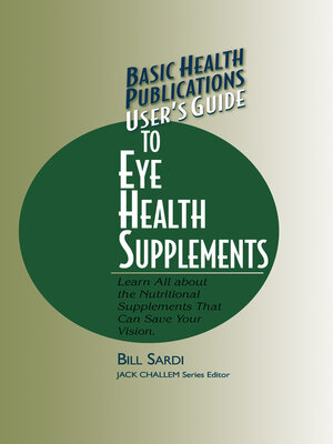 cover image of User's Guide to Eye Health Supplements